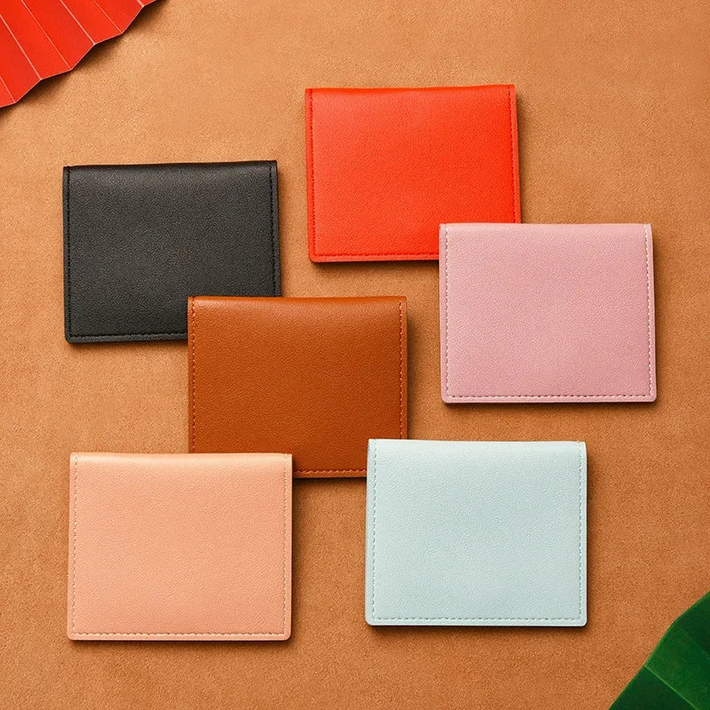 Porte-carte ultra-mince en cuir pu avec bouton pression pour femme et homme — photo 3