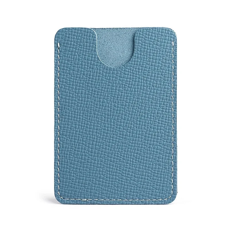 Porte-carte ultra-fin en cuir de vachette pleine fleur pour homme et femme — photo 10