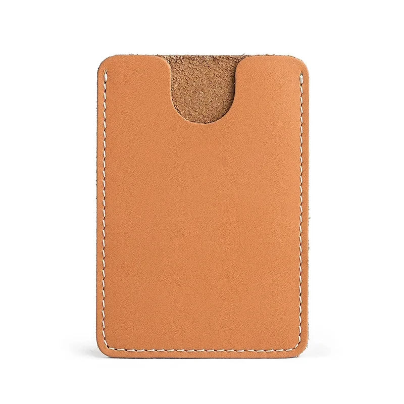 Porte-carte ultra-fin en cuir de vachette pleine fleur pour homme et femme — photo 12