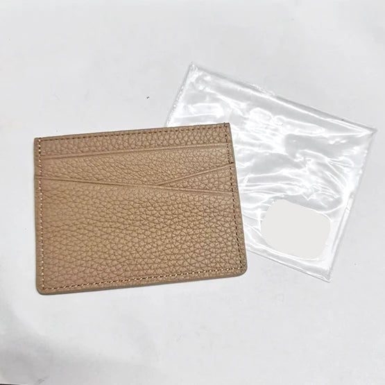 Porte-carte en cuir de vachette véritable personnalisable – Luxe minimaliste — photo 26