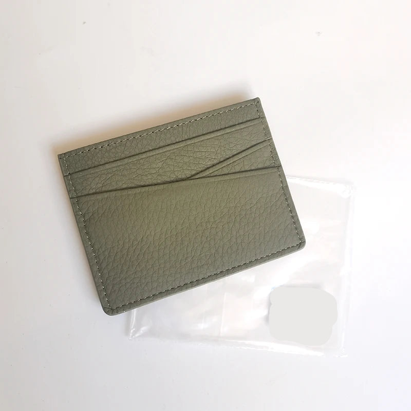 Porte-carte en cuir de vachette véritable personnalisable – Luxe minimaliste — photo 30