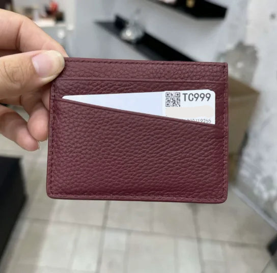 Porte-carte en cuir de vachette véritable personnalisable – Luxe minimaliste — photo 33