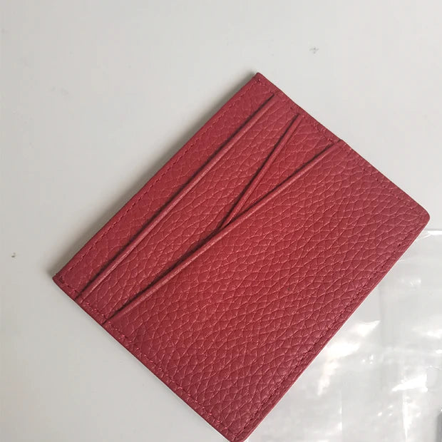 Porte-carte en cuir de vachette véritable personnalisable – Luxe minimaliste — photo 6