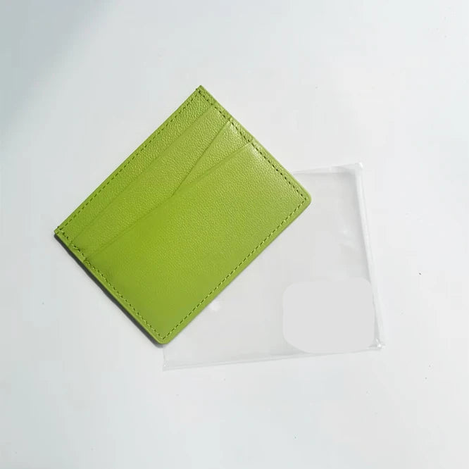 Porte-carte en cuir de vachette véritable personnalisable – Luxe minimaliste — photo 9