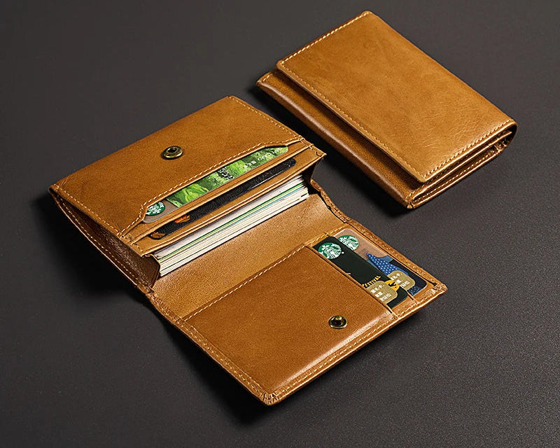 Porte-carte en cuir de vachette avec protection RFID - haute capacité — photo 12