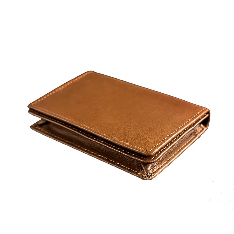 Porte-carte en cuir de vachette avec protection RFID - haute capacité — photo 2