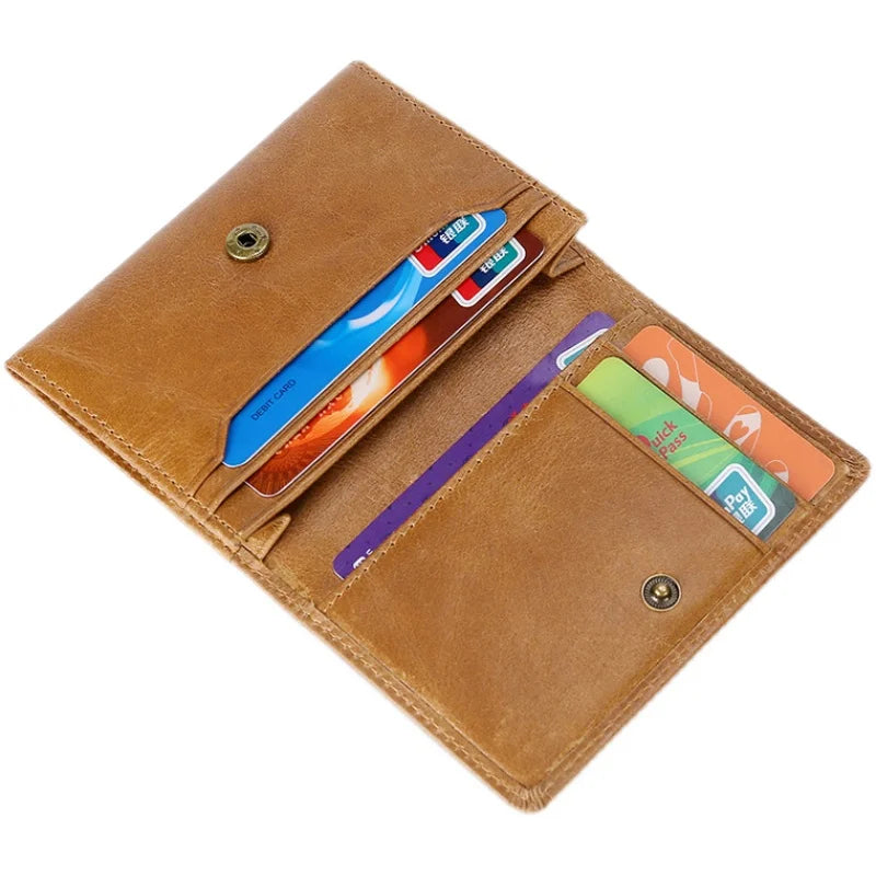 Porte-carte en cuir de vachette avec protection RFID - haute capacité — photo 5
