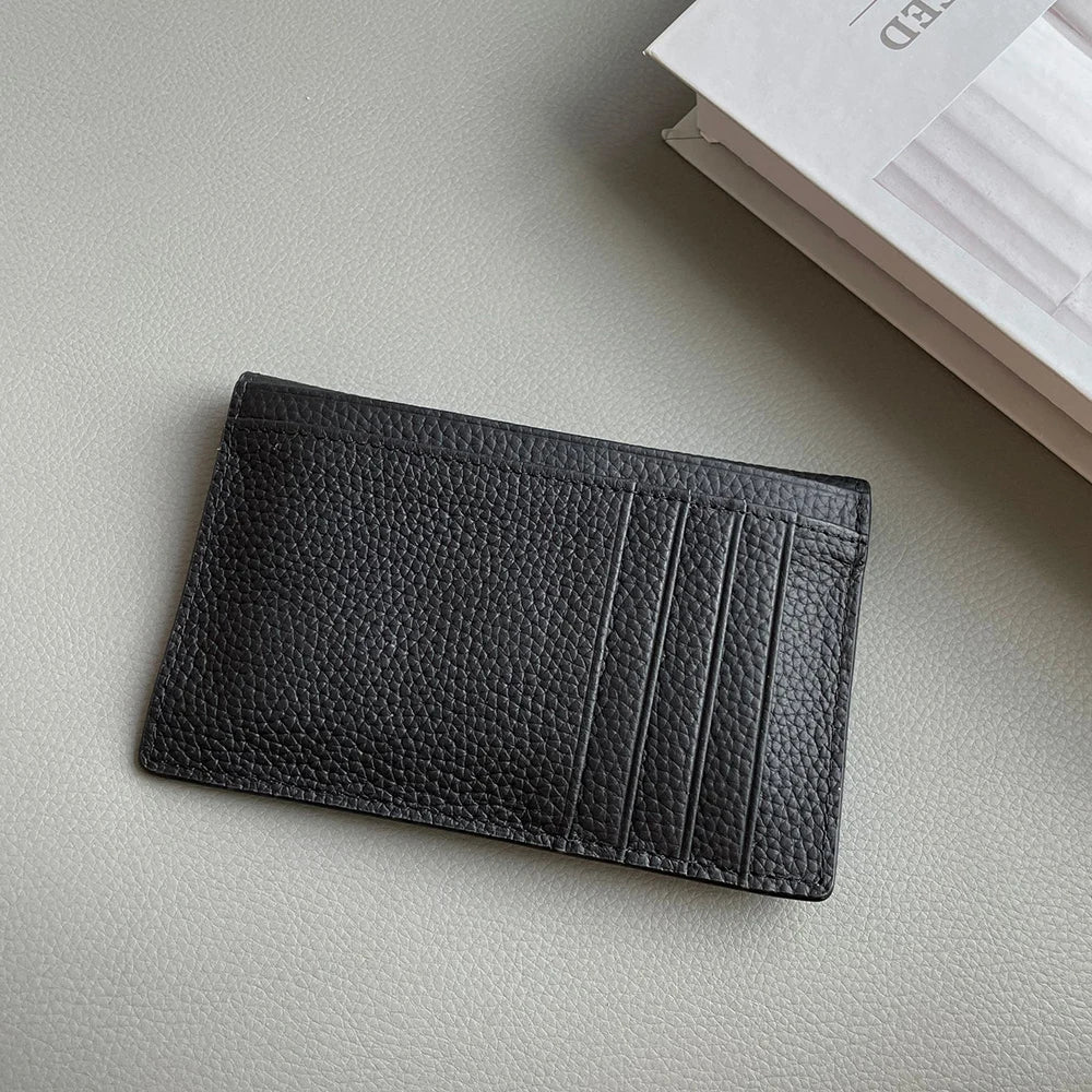 Porte-carte enveloppe en cuir de vachette véritable - élégance minimaliste — photo 3