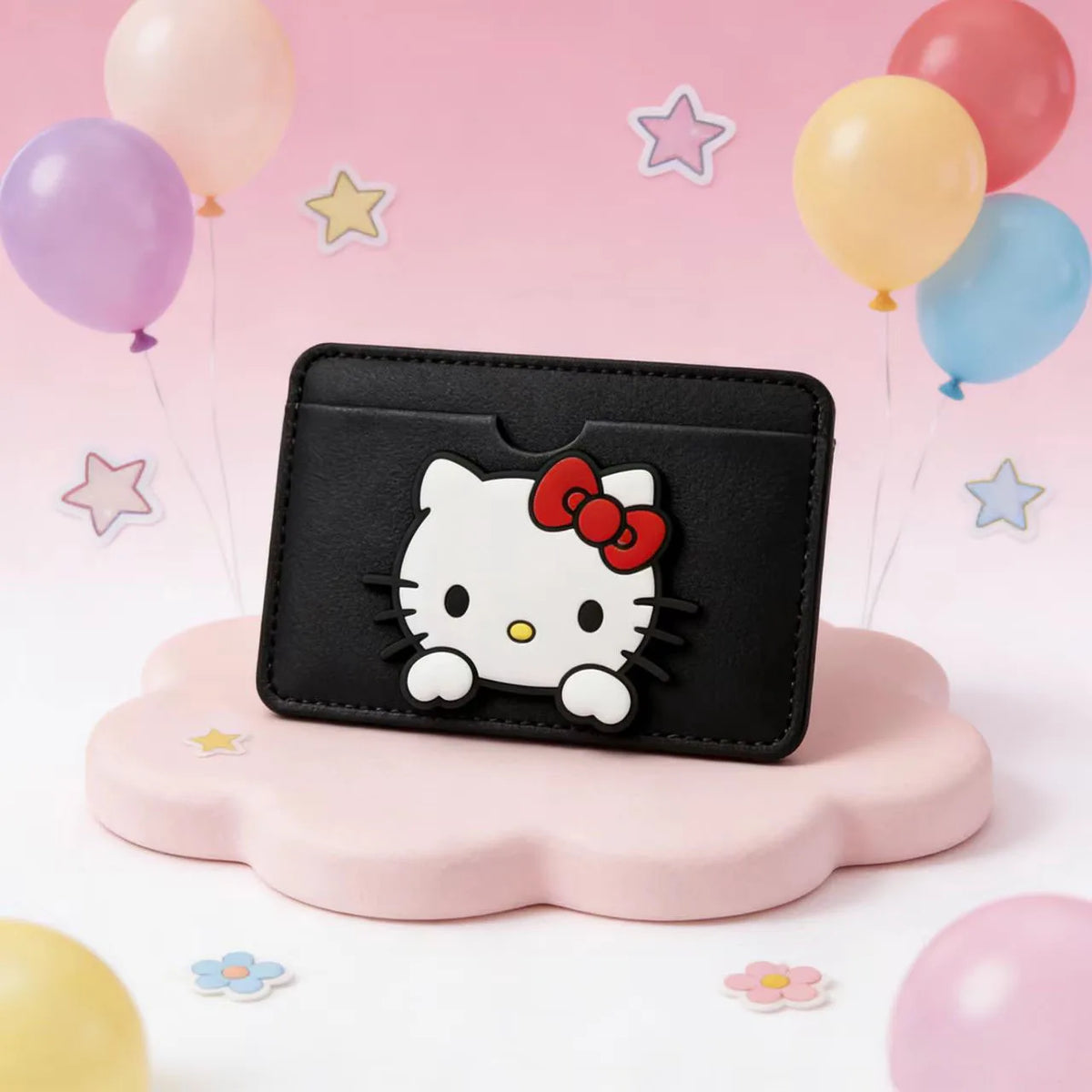 Porte-carte Sanrio Hello Kitty en cuir PU avec motif cartoon pour femme — photo 5