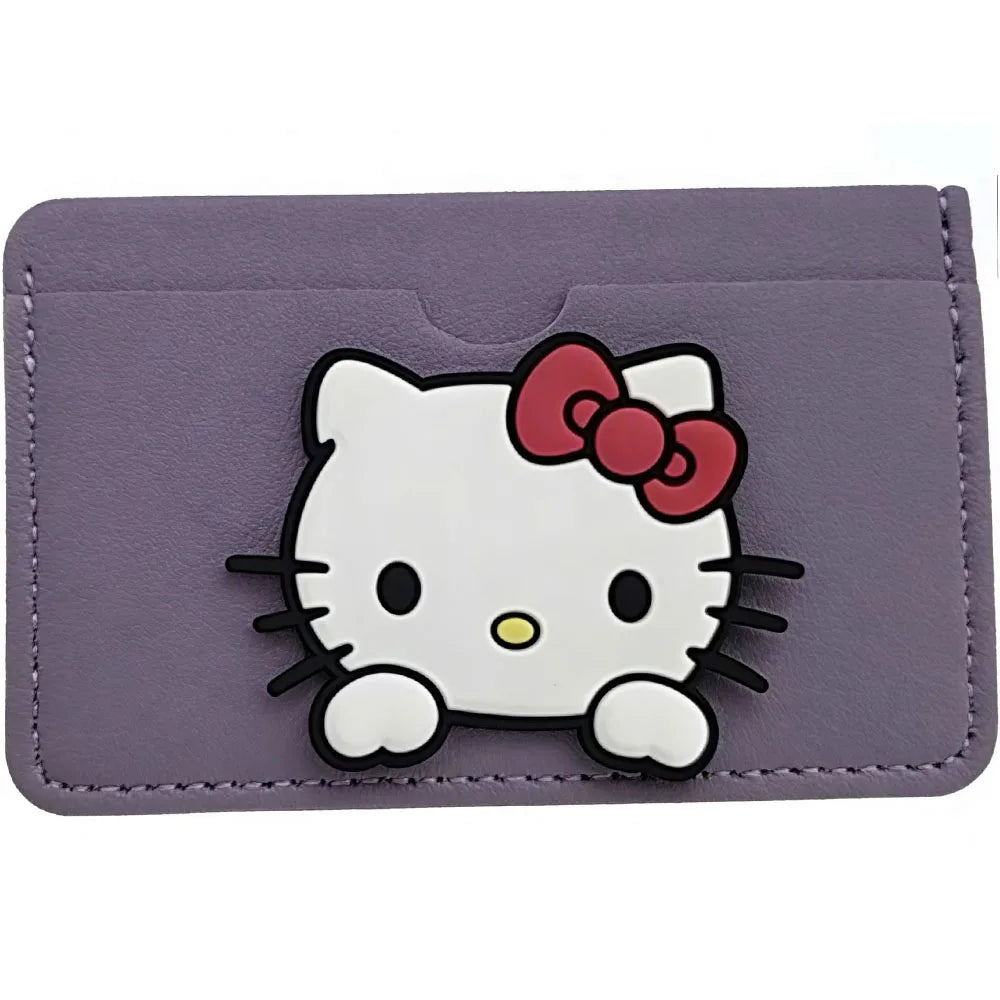 Porte-carte Sanrio Hello Kitty en cuir PU avec motif cartoon pour femme — photo 8 Image