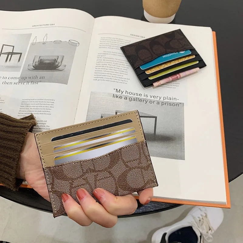 Porte-carte de luxe multifonction en cuir PU avec protection RFID — photo 4 Image