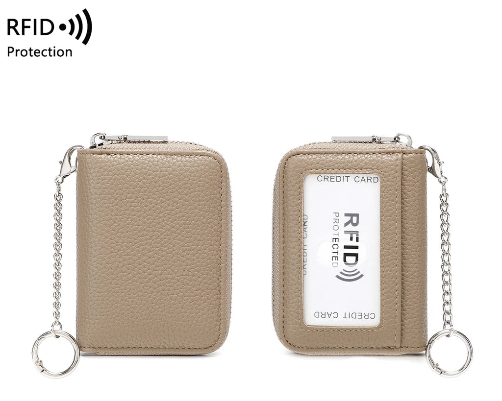 Porte-carte en accordéon avec protection RFID et porte-clés — photo 10