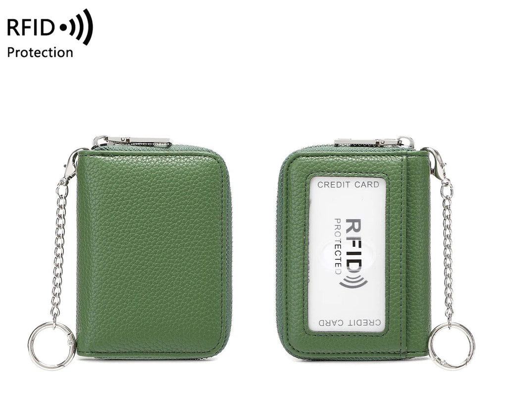 Porte-carte en accordéon avec protection RFID et porte-clés — photo 11