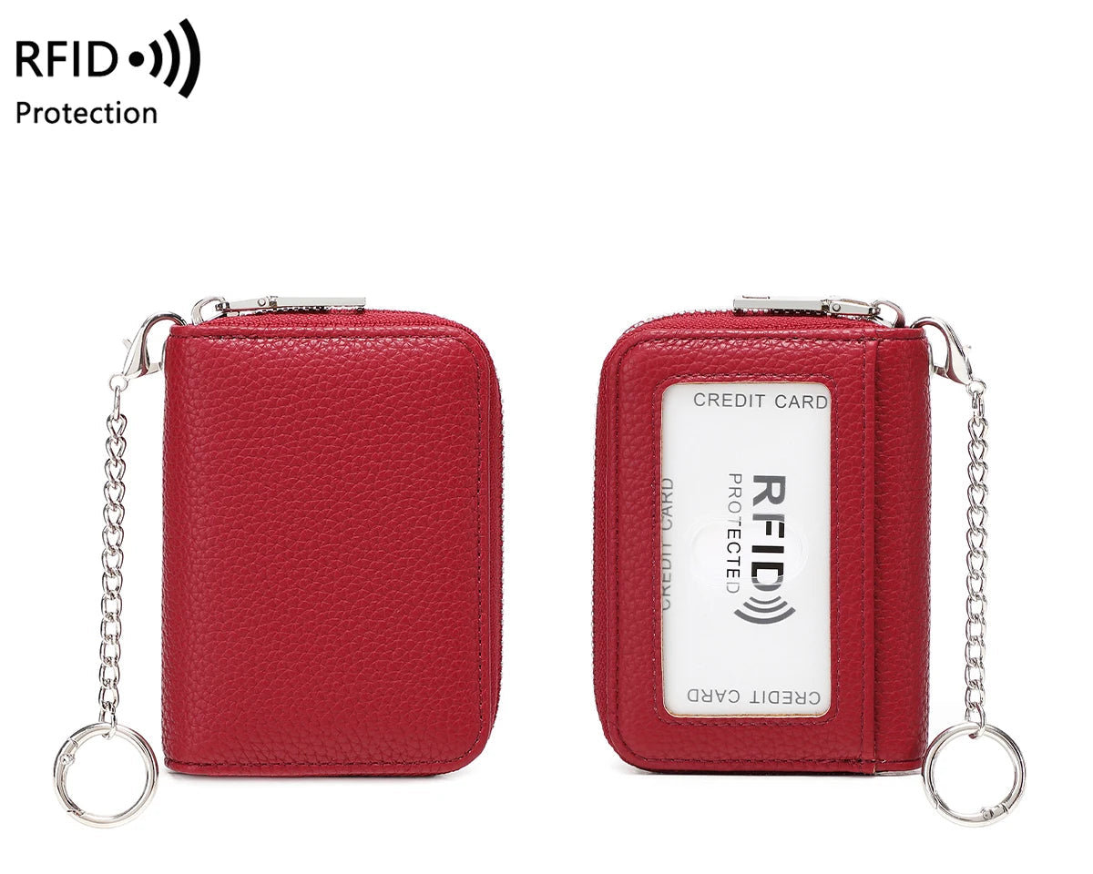 Porte-carte en accordéon avec protection RFID et porte-clés — photo 12