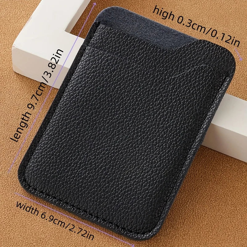 Porte-carte multi-usage ultra-fin en similicuir pour homme et femme — photo 4