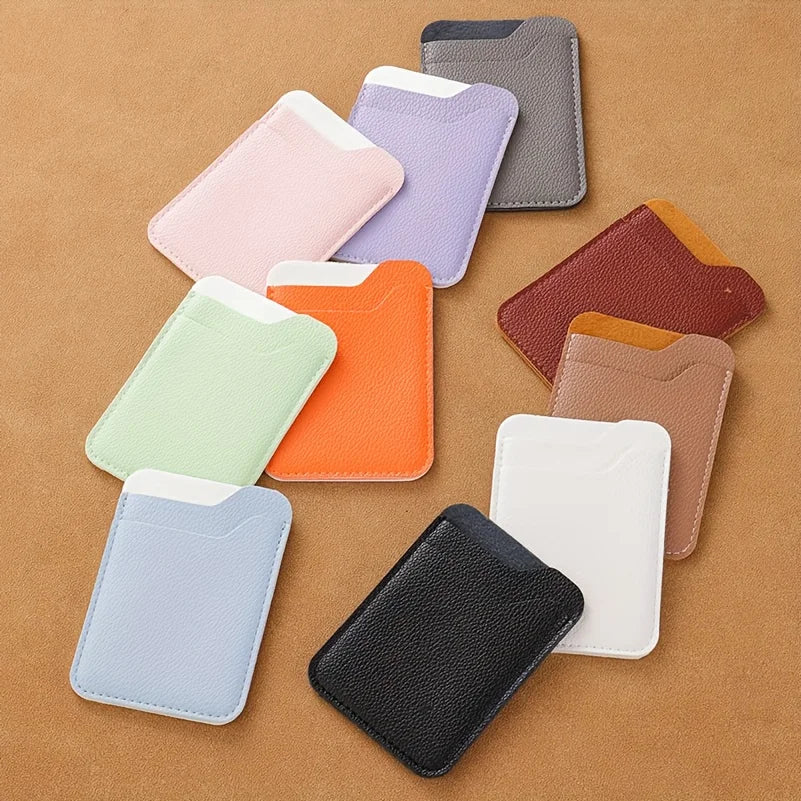 Porte-carte multi-usage ultra-fin en similicuir pour homme et femme — photo 5