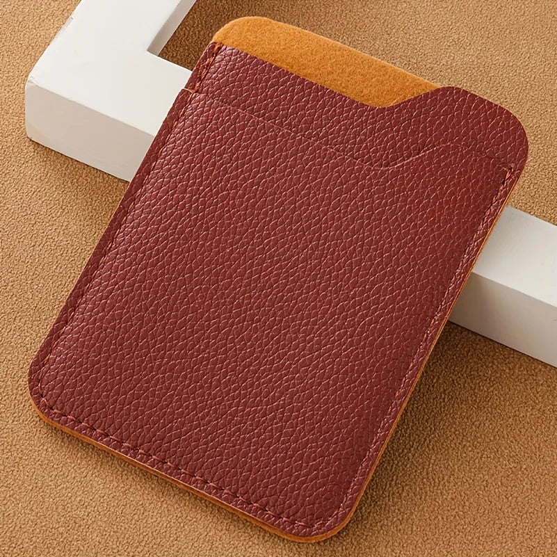 Porte-carte multi-usage ultra-fin en similicuir pour homme et femme — photo 6