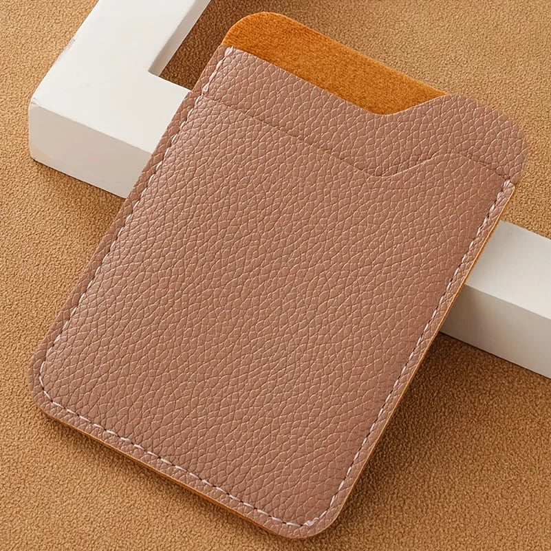 Porte-carte multi-usage ultra-fin en similicuir pour homme et femme — photo 7