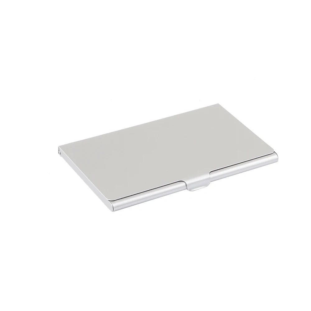 Porte-cartes en aluminium ultra fin étui cartes de visite et cartes bancaires compact — photo 7