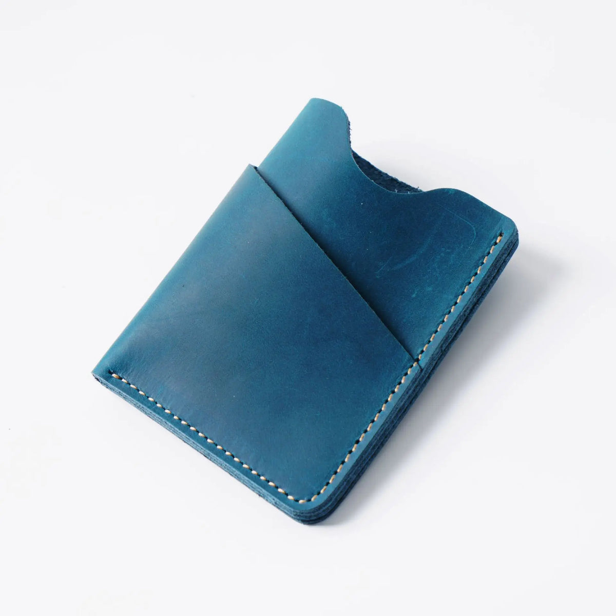 Porte-cartes slim en cuir véritable Crazy Horse avec rangement compact pour cartes — photo 11