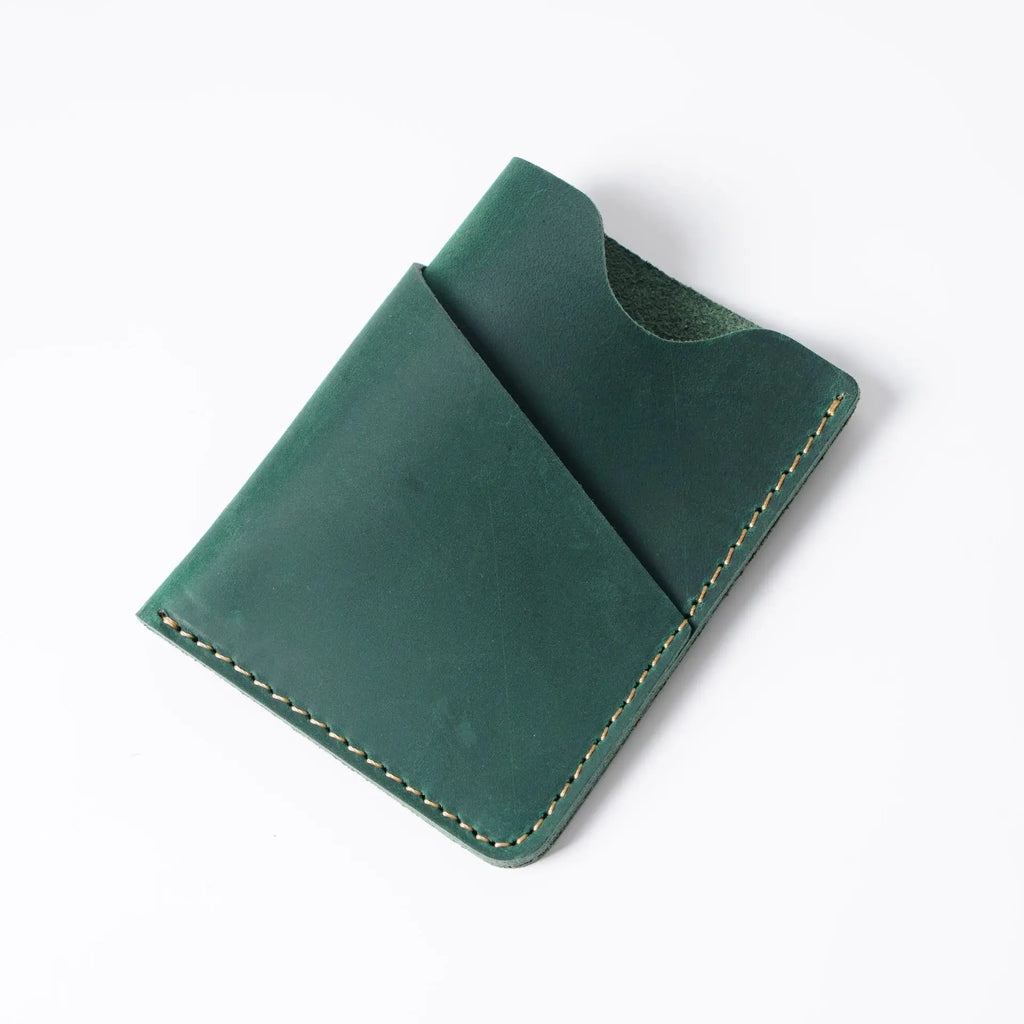 Porte-cartes slim en cuir véritable Crazy Horse avec rangement compact pour cartes — photo 7