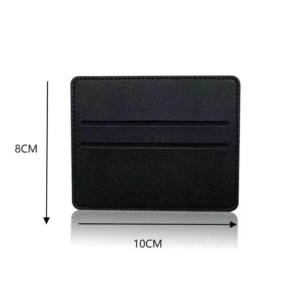 Porte-cartes zippé en cuir PU compact ultra fin avec compartiment monnaie — photo 6