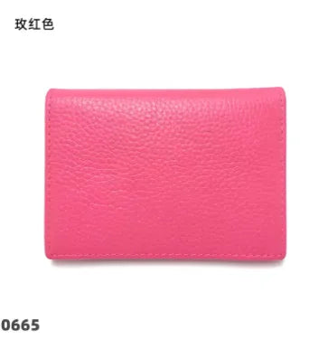 Porte-cartes en cuir véritable unisexe personnalisable avec compartiments et fermeture pliable — photo 16