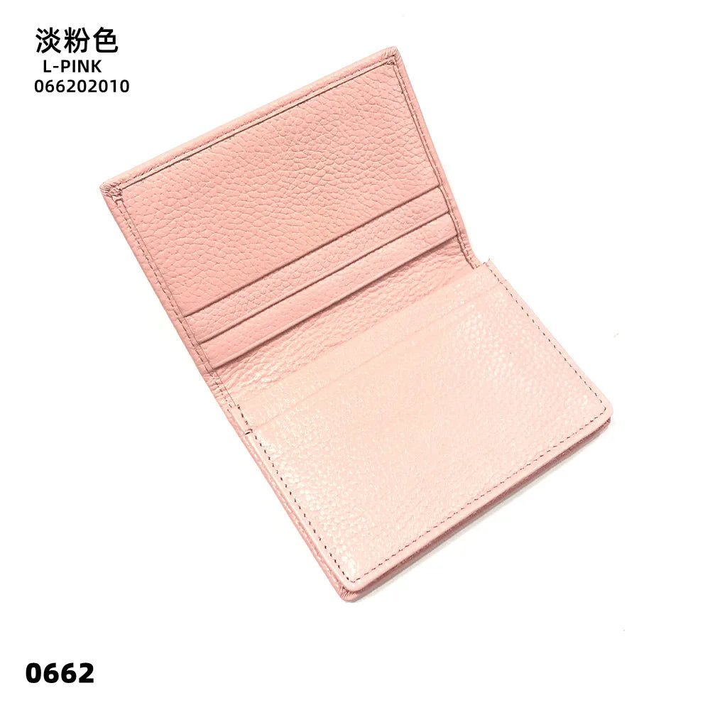 Porte-cartes en cuir véritable unisexe personnalisable avec compartiments et fermeture pliable — photo 18