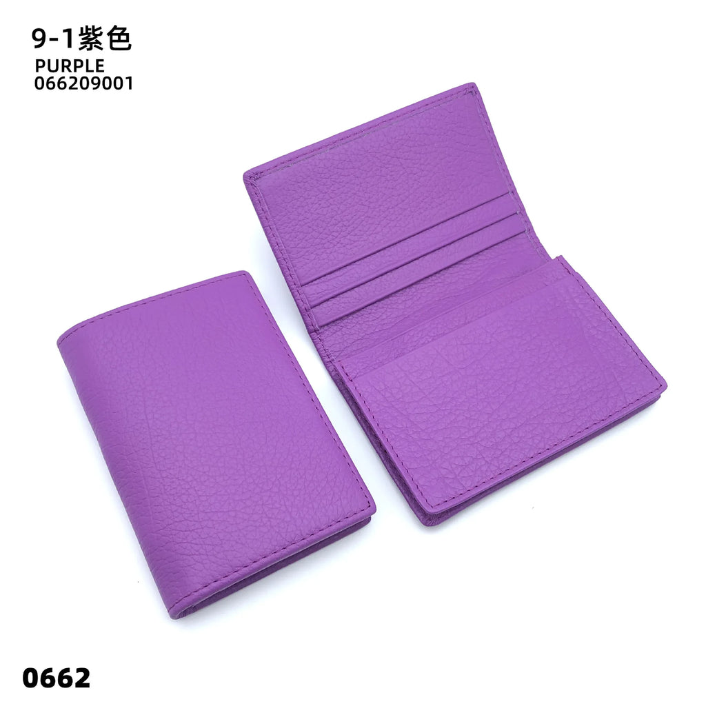 Porte-cartes en cuir véritable unisexe personnalisable avec compartiments et fermeture pliable — photo 8