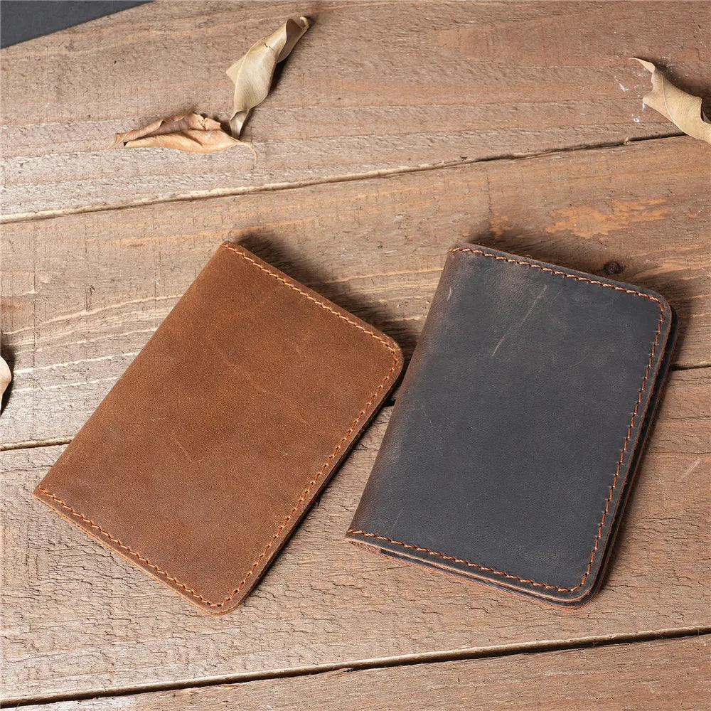 Porte-Cartes Slim RFID en Cuir de Vachette - Minimalisme Vintage & Sécurité — photo 4