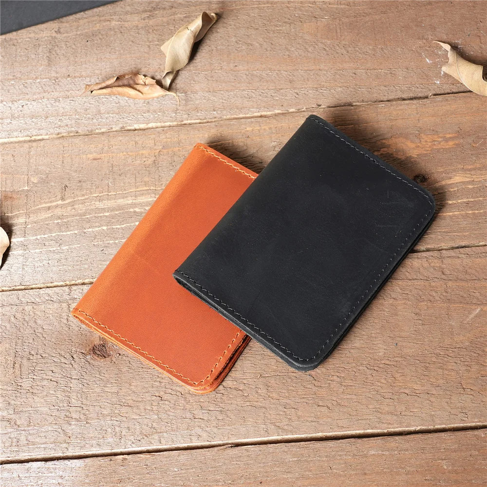 Porte-Cartes Slim RFID en Cuir de Vachette - Minimalisme Vintage & Sécurité — photo 5