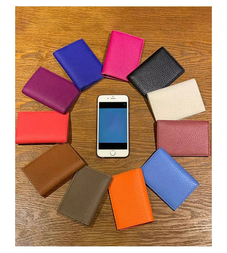 Porte-cartes slim en cuir de vachette véritable — Design luxe pour homme et femme — photo 3