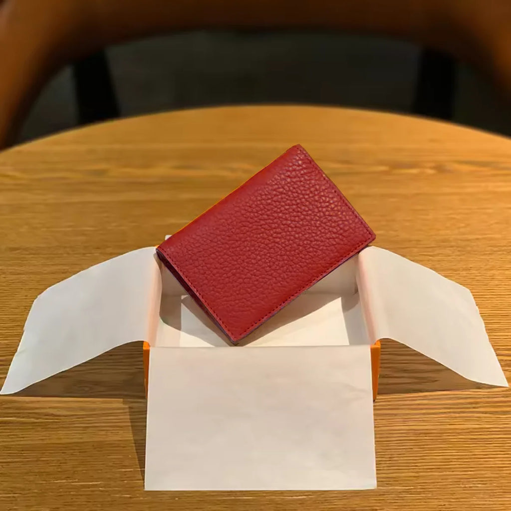 Porte-cartes slim en cuir de vachette véritable — Design luxe pour homme et femme — photo 6