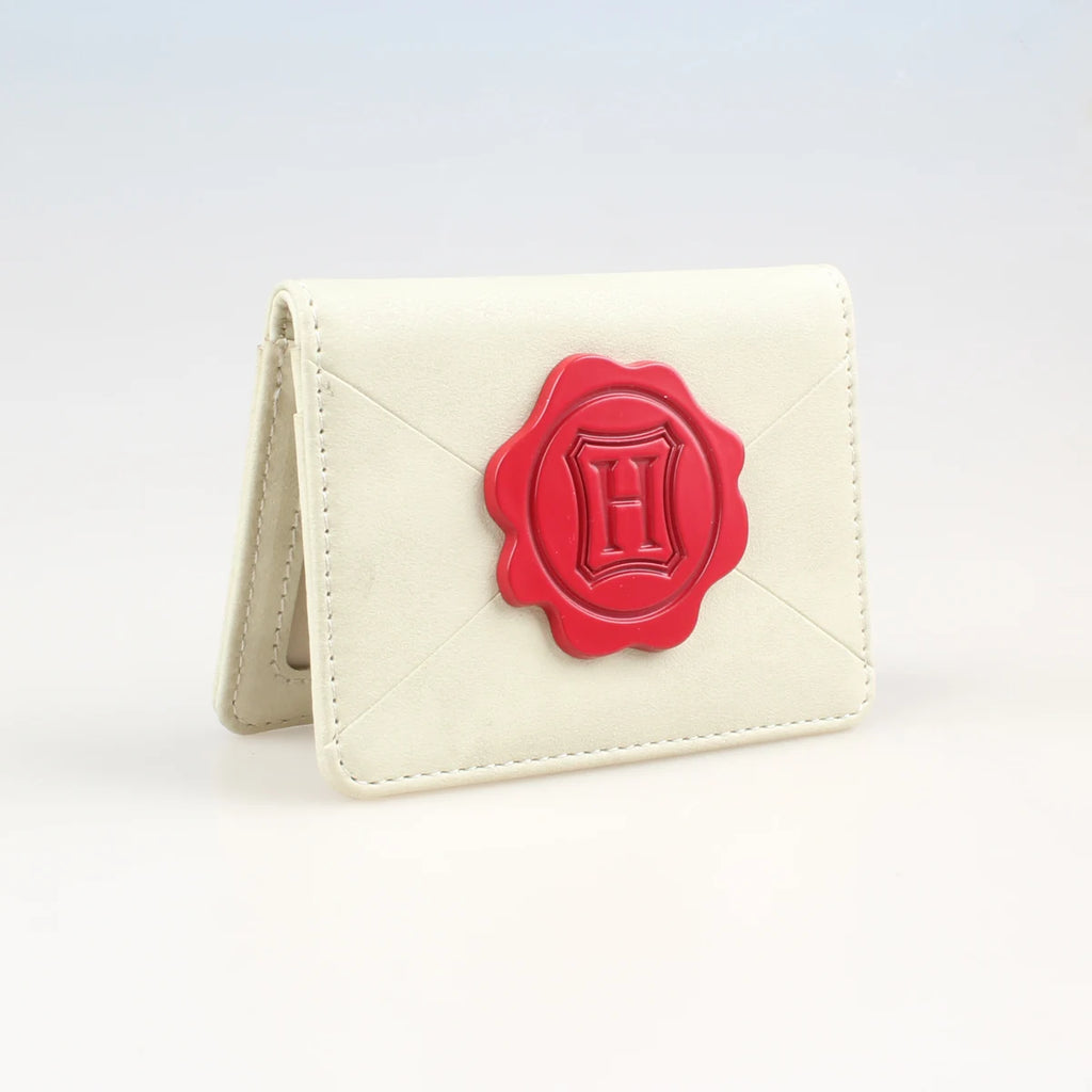 Porte-cartes de designer pour femme avec badge métallique et fermeture hasp — photo 2