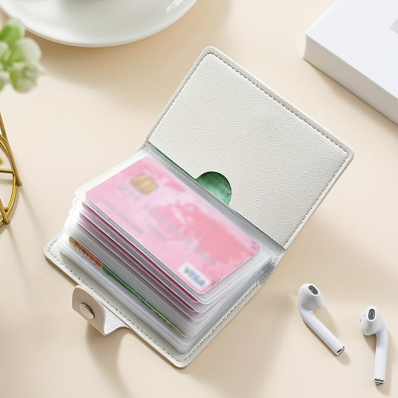 Porte-cartes femme accordéon, quatre imprimés fleuris vintage