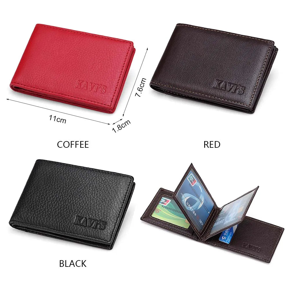 Porte-Cartes Slim  en Cuir Véritable - Minimalisme Vintage & Praticité — photo 5