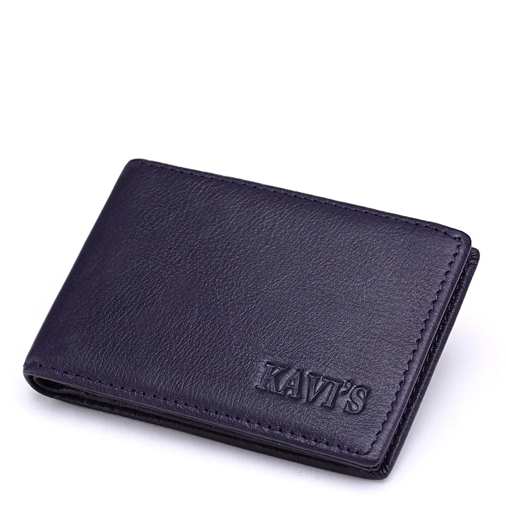 Porte-Cartes Slim  en Cuir Véritable - Minimalisme Vintage & Praticité — photo 6