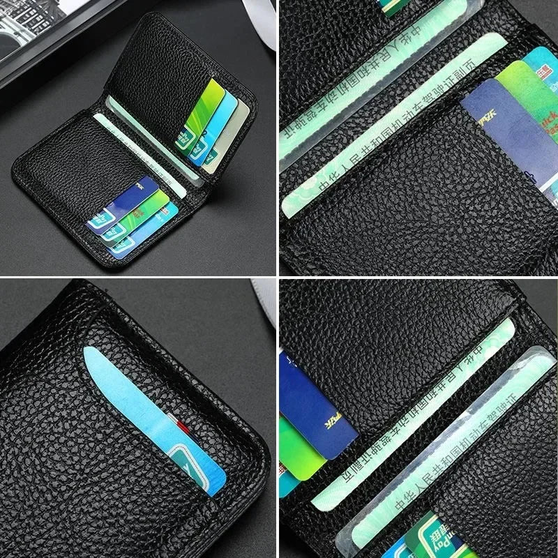 Porte-Cartes Ultra-Mince en Cuir PU - Minimalisme & Praticité au Quotidien — photo 4