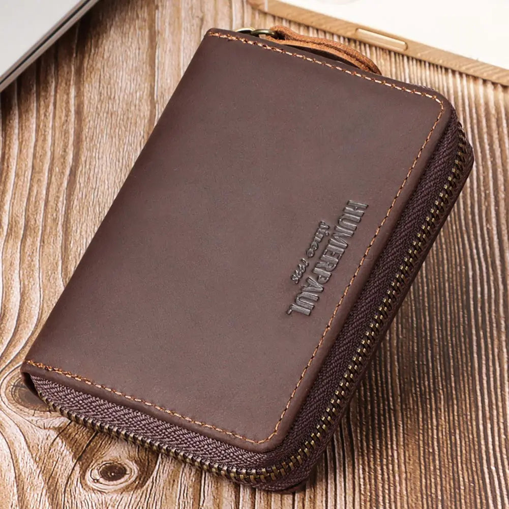 Porte-Cartes en Cuir Crazy Horse - Protection RFID & Style Business — photo 2