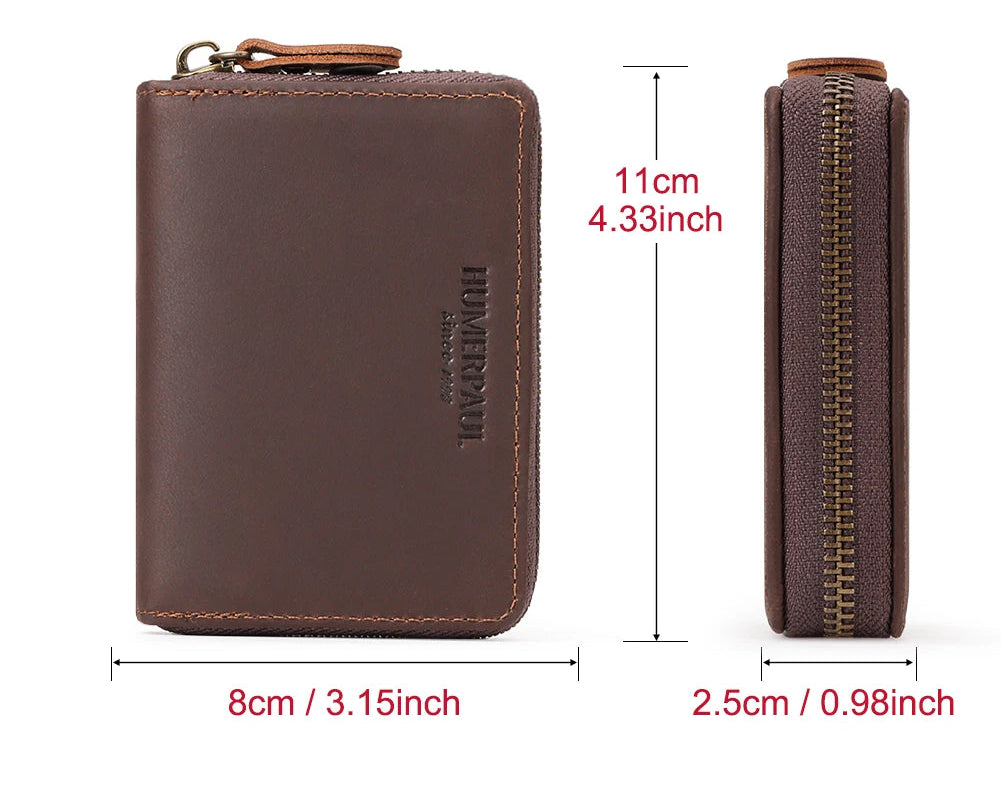 Porte-Cartes en Cuir Crazy Horse - Protection RFID & Style Business — photo 3