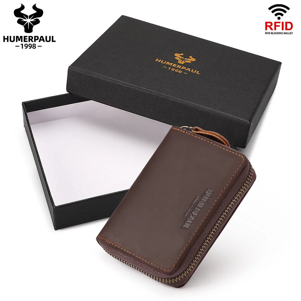 Porte-Cartes en Cuir Crazy Horse - Protection RFID & Style Business — photo 4