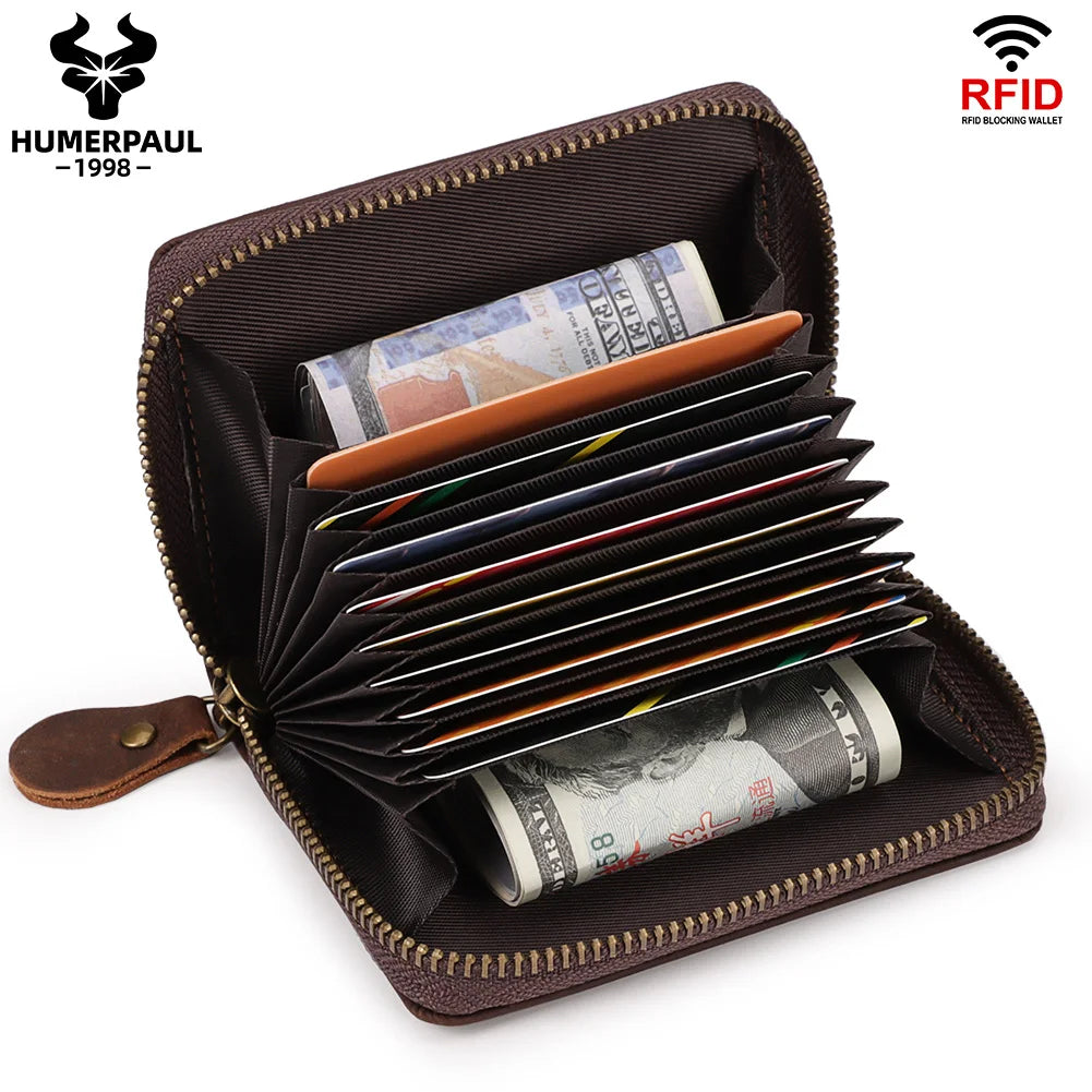 Porte-Cartes en Cuir Crazy Horse - Protection RFID & Style Business — photo 5