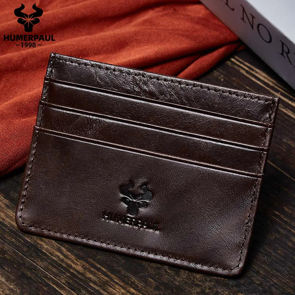 Porte-Cartes  en Cuir Véritable - Slim, Haute Capacité & RFID — photo 1