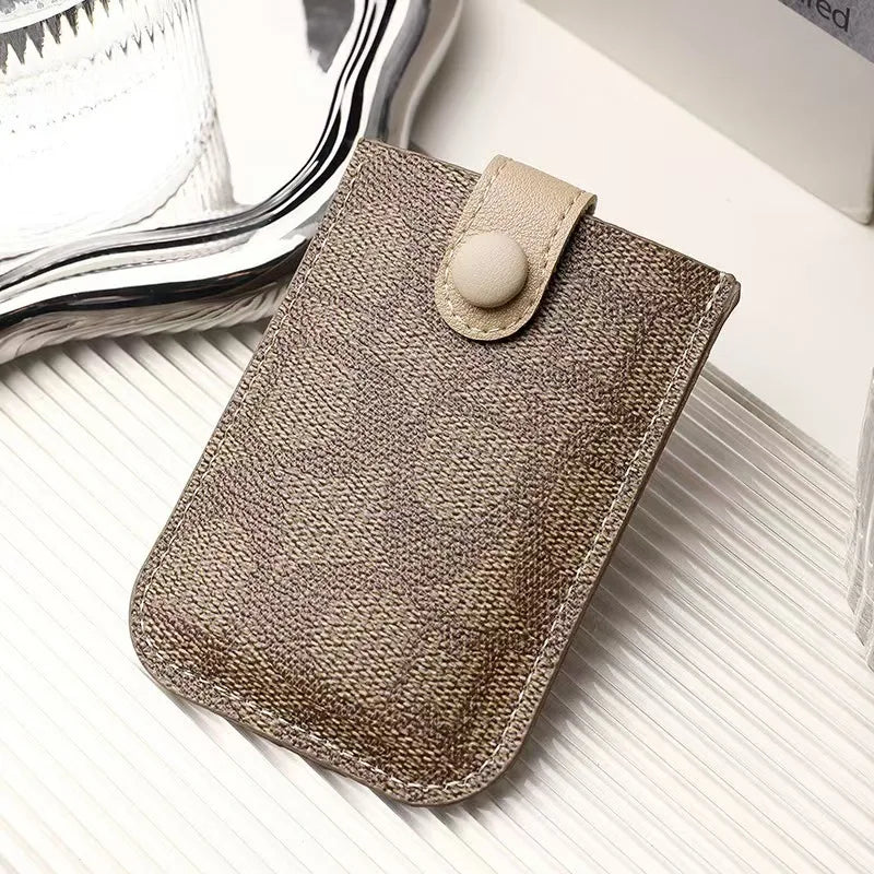 Porte-cartes luxe en cuir pu ultra-mince avec multi-emplacements pour femmes — photo 6