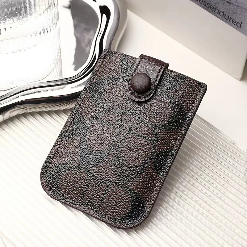 Porte-cartes luxe en cuir pu ultra-mince avec multi-emplacements pour femmes — photo 8