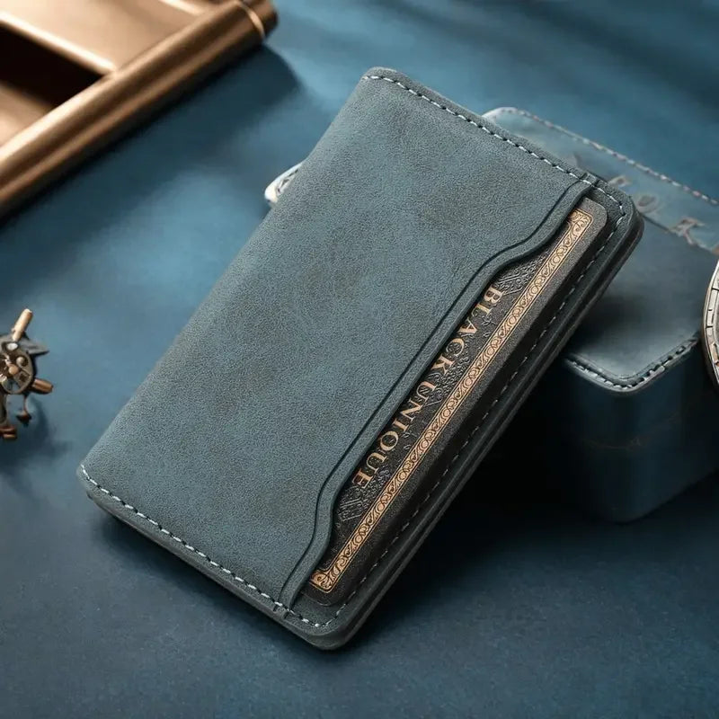 Porte-Cartes Magnétique en Cuir PU - Ultra-Mince & Élastique — photo 1