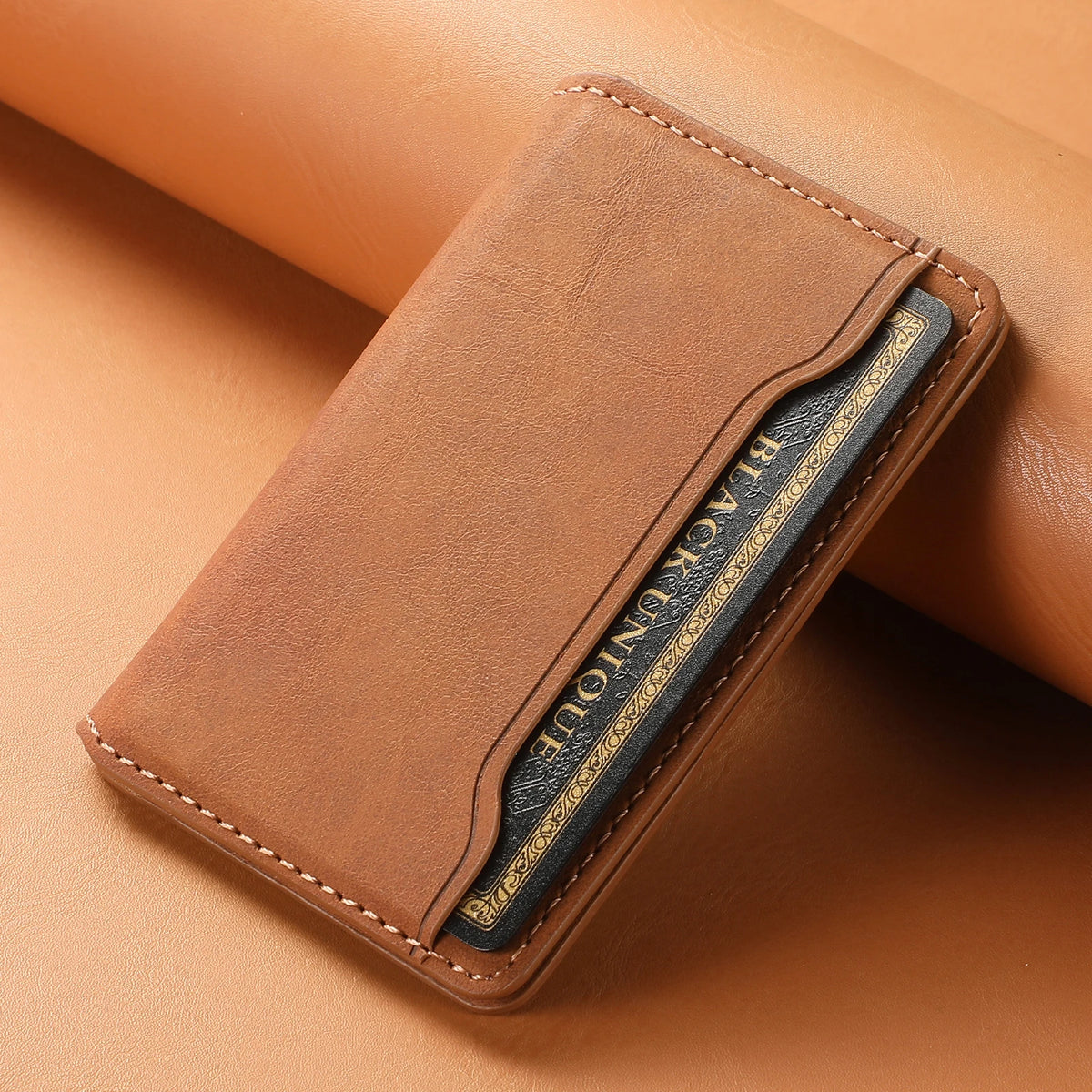 Porte-Cartes Magnétique en Cuir PU - Ultra-Mince & Élastique — photo 6