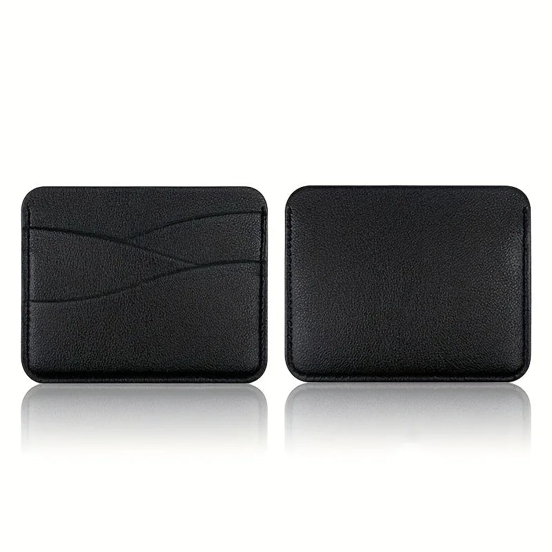 Porte-cartes multi-compartiments en simili cuir ultra fin grande capacité unisexe — photo 8