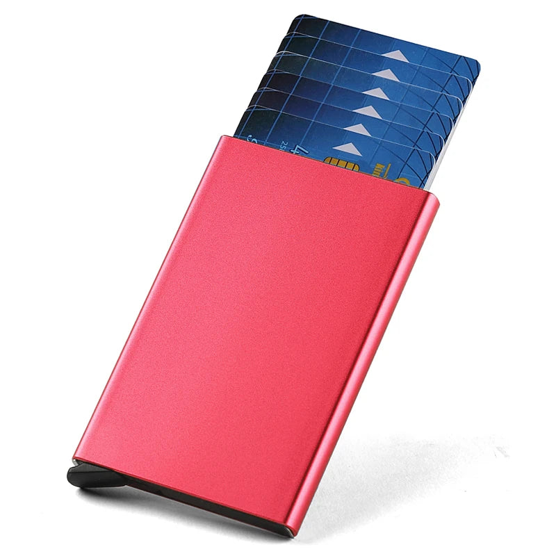 Porte-cartes RFID en aluminium slim ultra fin avec protection anti-vol unisexe — photo 11