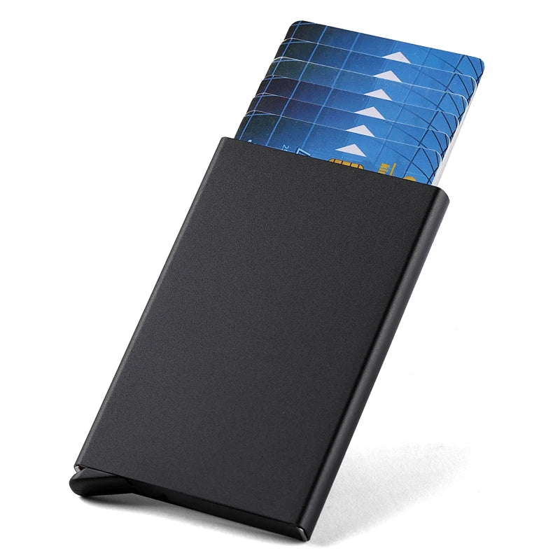 Porte-cartes RFID en aluminium slim ultra fin avec protection anti-vol unisexe — photo 8